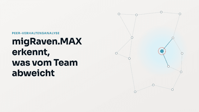 Peer-Verhaltensanalyse: migRaven.MAX erkennt, was vom Team abweicht
