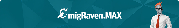 migRaven.MAX Logo